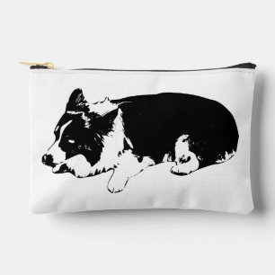 Pochette À Accessoires fourrure douce calme, corgi