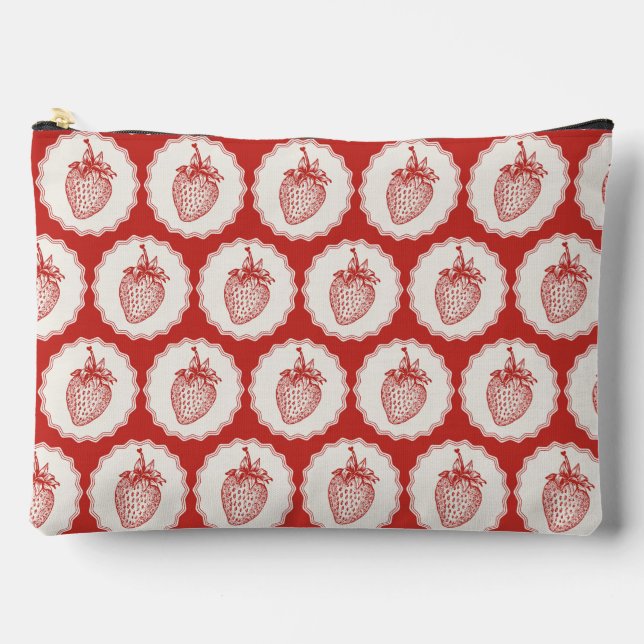 Pochette À Accessoires Fraise (Recto)