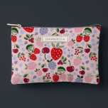 Pochette À Accessoires Fruits d'été rose Bridesmaid Personnalisé<br><div class="desc">Boho Rose Berries Fruit Été Bridesmaid Pouch Accessoire Personnalisé</div>