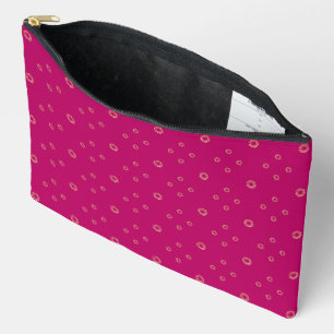 Pochette À Accessoires Fuchsia   Golden Zinnia Soleil