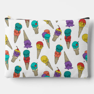 Pochette À Accessoires Fun Melty Summer Goth Crâne Crème glacée bijou bla