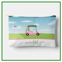Fun Pink Golf Panier Pittoresque Nom personnalisé