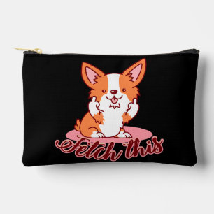 Pochette À Accessoires Funky Corgi Chien moyen Dog Extraire ceci