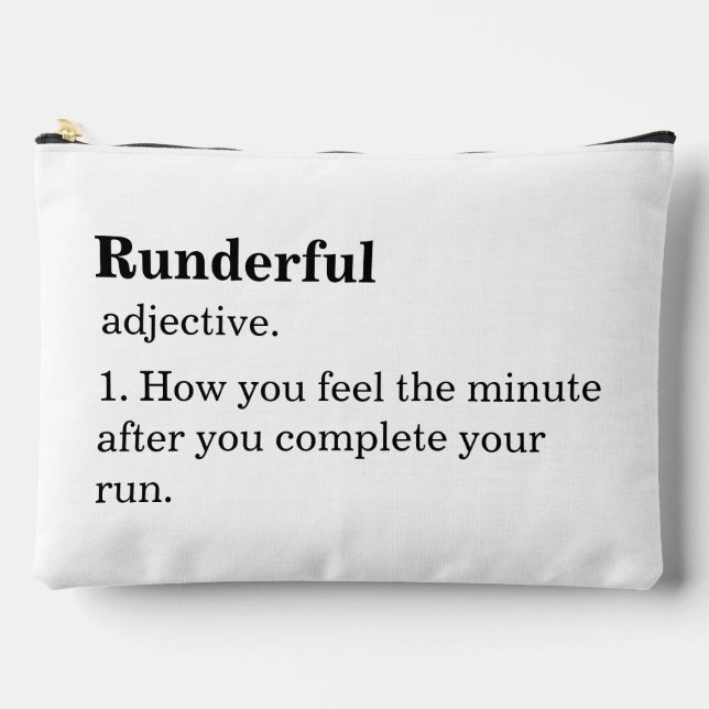 Pochette À Accessoires Funny Marathon Runner Sport Pour Elle (Recto)