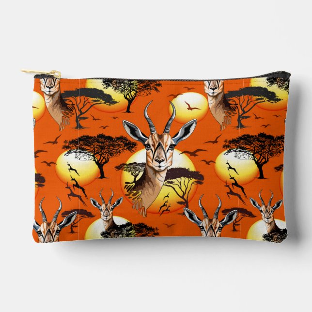 Pochette À Accessoires Gazelle Antelope africaine animal sauvage (Recto)