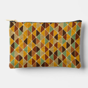 Pochette À Accessoires Géométrie Colorée Minimaliste – Motif Frais et Élé