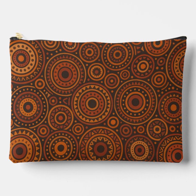 Pochette À Accessoires Géométrique Africain  (Recto)