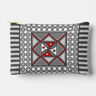 Pochette À Accessoires Géométrique Alterné