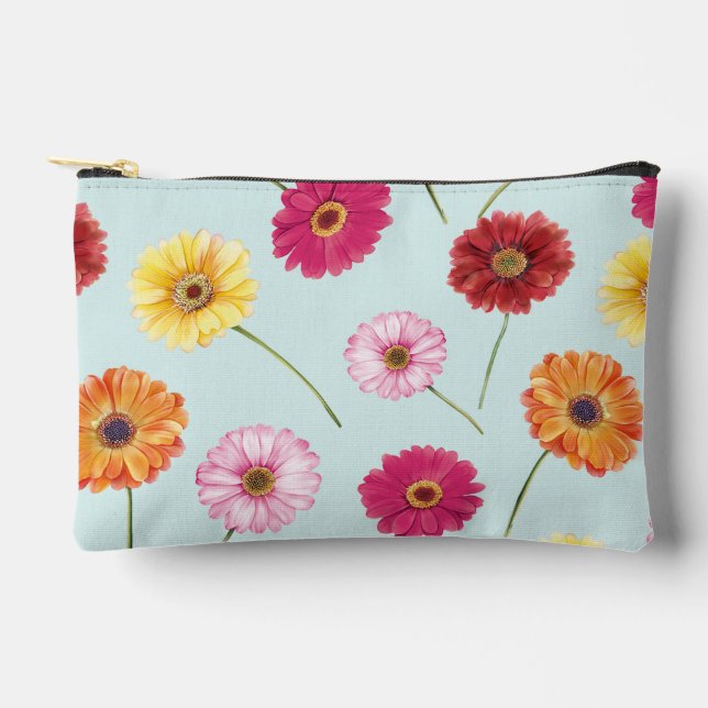 Pochette À Accessoires Gerbera,pink,red,orange,yellow  (Recto)