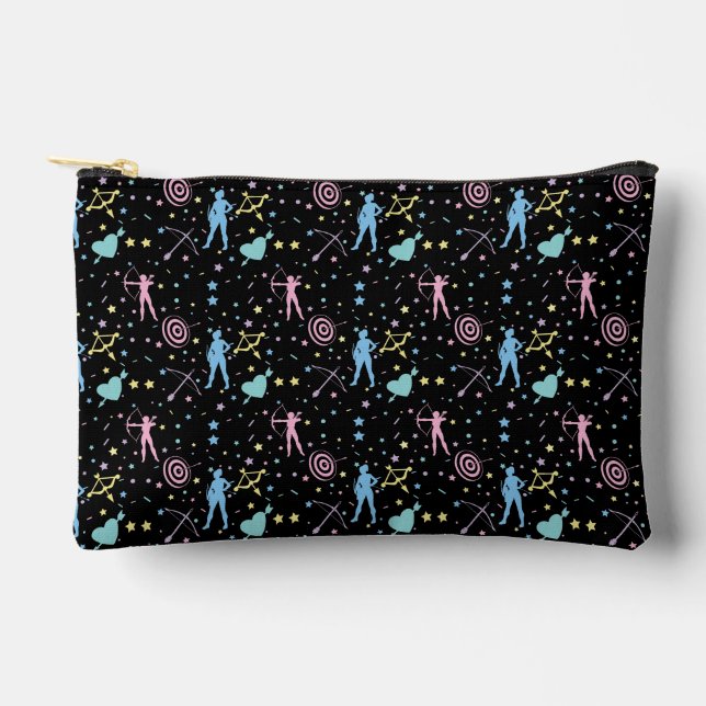 Pochette À Accessoires Girls Archery - Girly Hearts Stars Archer (Recto)