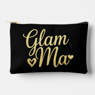 Pochette À Accessoires Glam Ma Cœur Or Maman Grand-mère Fête des Mères