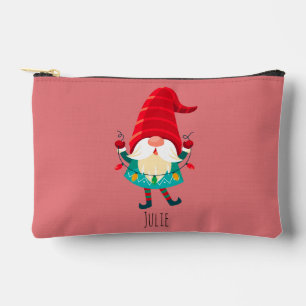 Pochette À Accessoires Gnome de Noël avec lumières de Noël