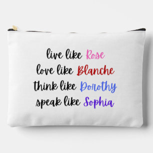Pochette À Accessoires Golden Girls Sagesse de Vie Typographie