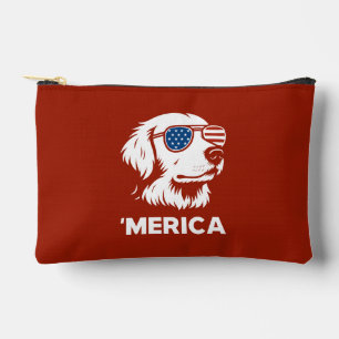 Pochette À Accessoires Golden Retriever 4 juillet Merica