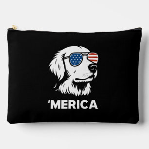 Pochette À Accessoires Golden Retriever 4 juillet Merica