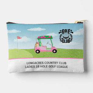Pochette À Accessoires Golf Club Ligue féminine Pink Cart Logo