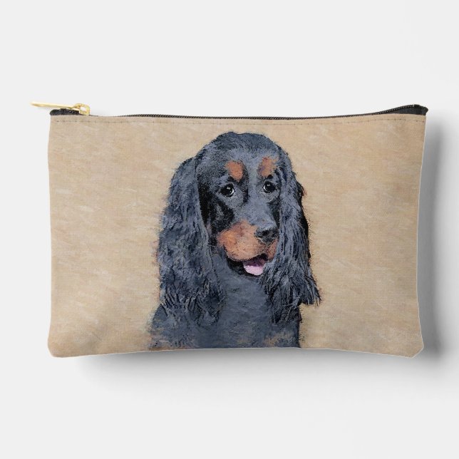 Pochette À Accessoires Gordon Setter Peinture Black Cute Original Chien A (Recto)