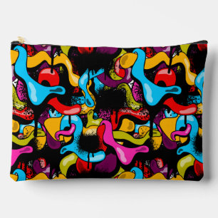Pochette À Accessoires Graffiti Hip Hop Street Art néon coloré
