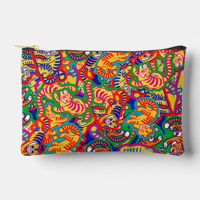 Pochette À Accessoires Graffiti Tiger Memphis Global Village Café (Recto)