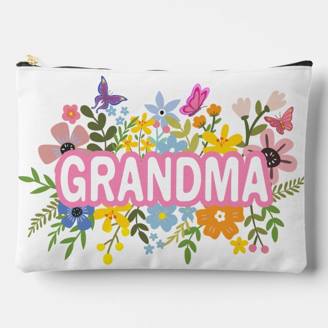 Pochette À Accessoires Grandma Floral Cute (Recto)