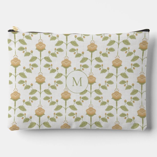 Pochette À Accessoires Grandmillenial Jaune Chaud et Vert (Recto)