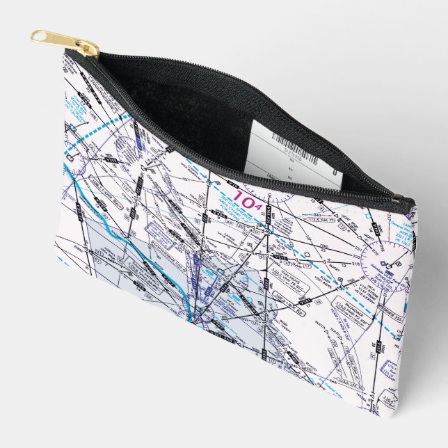 Pochette À Accessoires Graphique aéronautique (Ouvrir)
