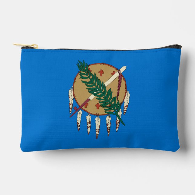 Pochette À Accessoires Graphique Drapeau de l'état de l'Oklahoma dynamiqu (Recto)