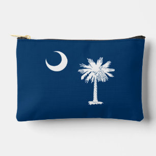 Pochette À Accessoires Graphique dynamique du drapeau de l'État de Caroli