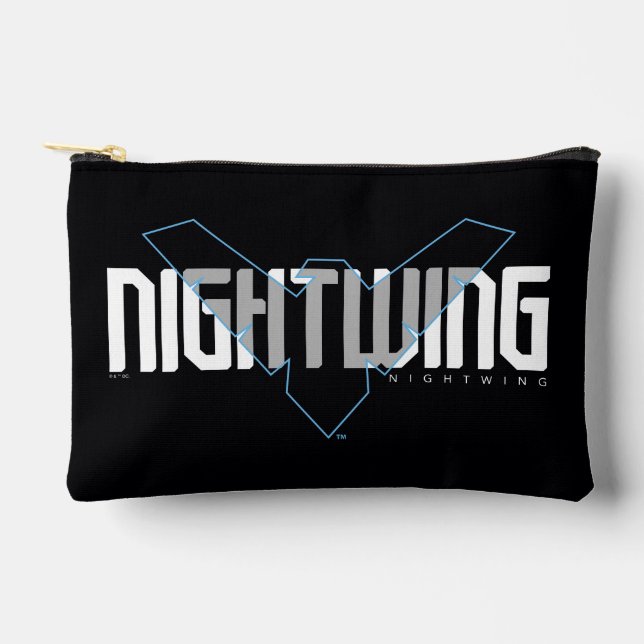 Pochette À Accessoires Graphisme Hi-Tech au nom de Nightwing (Recto)