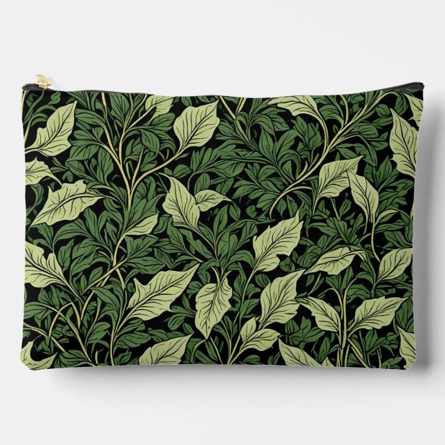 Pochette À Accessoires Grappe de vignes dans les nuances de vert (Recto)