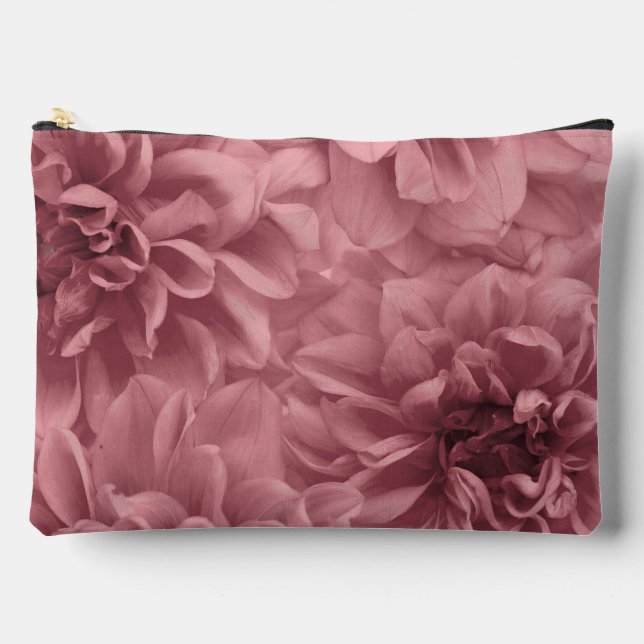 Pochette À Accessoires Grappe florale de Mauve Dahlias (Recto)