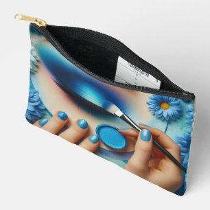Pochette À Accessoires Gras bleu oculaire