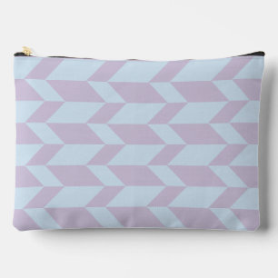Pochette À Accessoires Gras Flèche à deux tons Chevron Grille Poudre Past