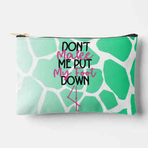 Pochette À Accessoires Gras Sass Graphisme "Ne me fais pas mettre mon pie