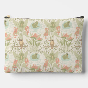 Pochette À Accessoires Grenouilles et oiseaux de la jungle douce