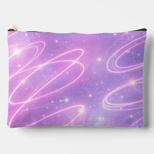 Pochette À Accessoires Gribouillages néon rose électrique art IA