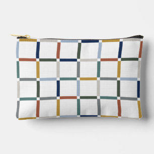 Pochette À Accessoires Grille colorée avec espace négatif Art Nouveau
