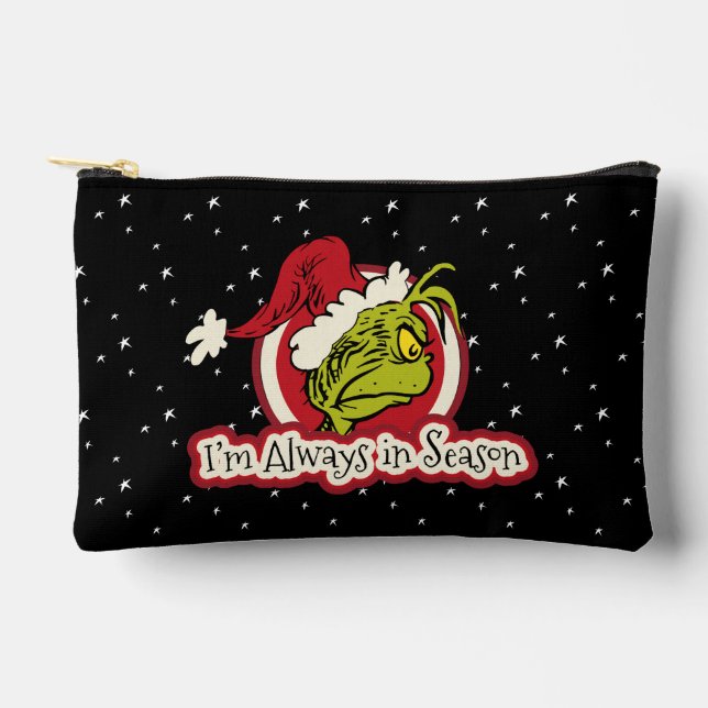 Pochette À Accessoires Grinch | Je suis toujours de saison (Recto)