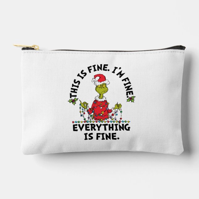 Pochette À Accessoires Grinch | Tout va bien (Recto)