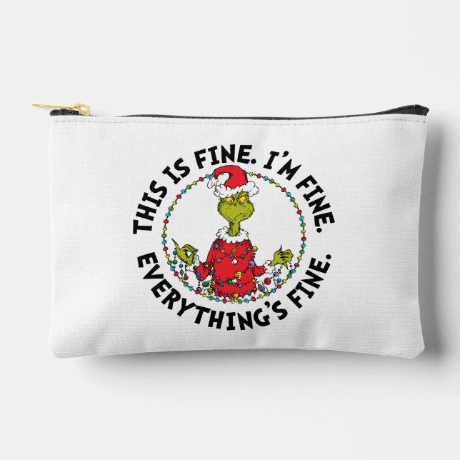 Pochette À Accessoires Grinch | Tout va bien (Recto)