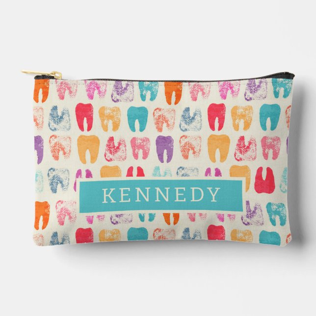 Pochette À Accessoires Grunge Tooth Motif (Recto)