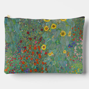 Pochette À Accessoires Gustav Klimt - Jardin de campagne avec tournesols