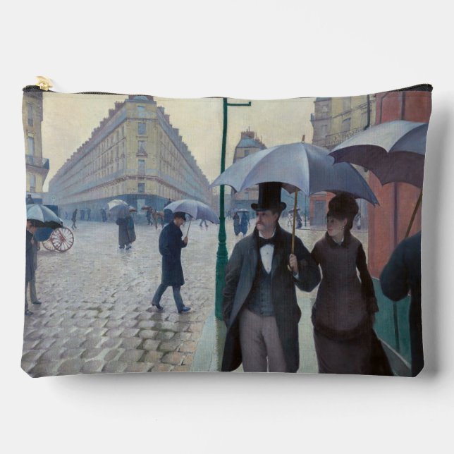 Pochette À Accessoires Gustave Caillebotte - Paris Street ; Rainy Day (Recto)