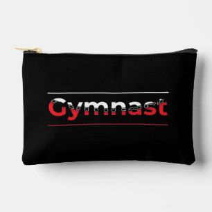 Pochette À Accessoires Gymnaste - Mot minimaliste moderne de gymnastique