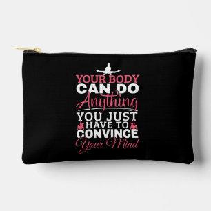 Pochette À Accessoires Gymnastique Féminine - Votre Corps Peut Faire N'im