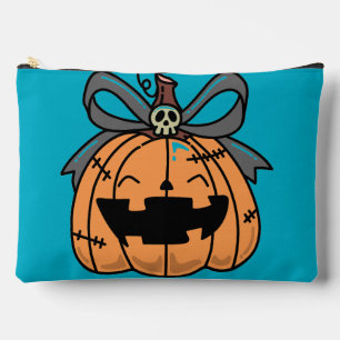 Pochette À Accessoires Halloween,Citrouille Visage Mignon,Drôle , Citroui