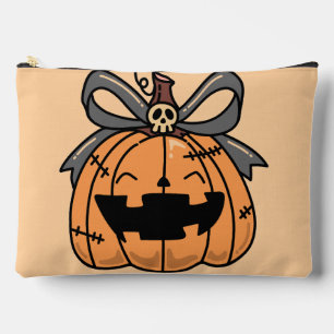 Pochette À Accessoires Halloween,Citrouille Visage Mignon,Drôle , Citroui