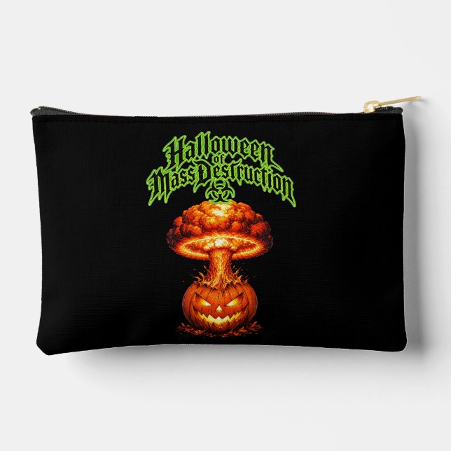 Pochette À Accessoires Halloween de destruction massive Jack-o'-lanterne  (Verso)