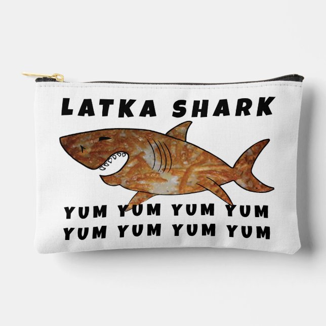 Pochette À Accessoires Hanoukka Latka Shark Dreidel Game (Recto)