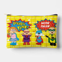 Hanoukka Super Friends Dreidel Accessory Pouch